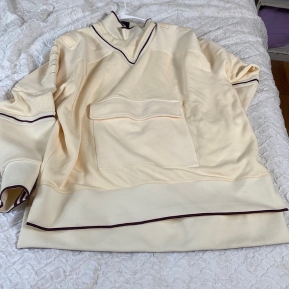 Adidas Ivy Park Sweatshirt Maroon and Ecru Tint - Picture 5 of 5